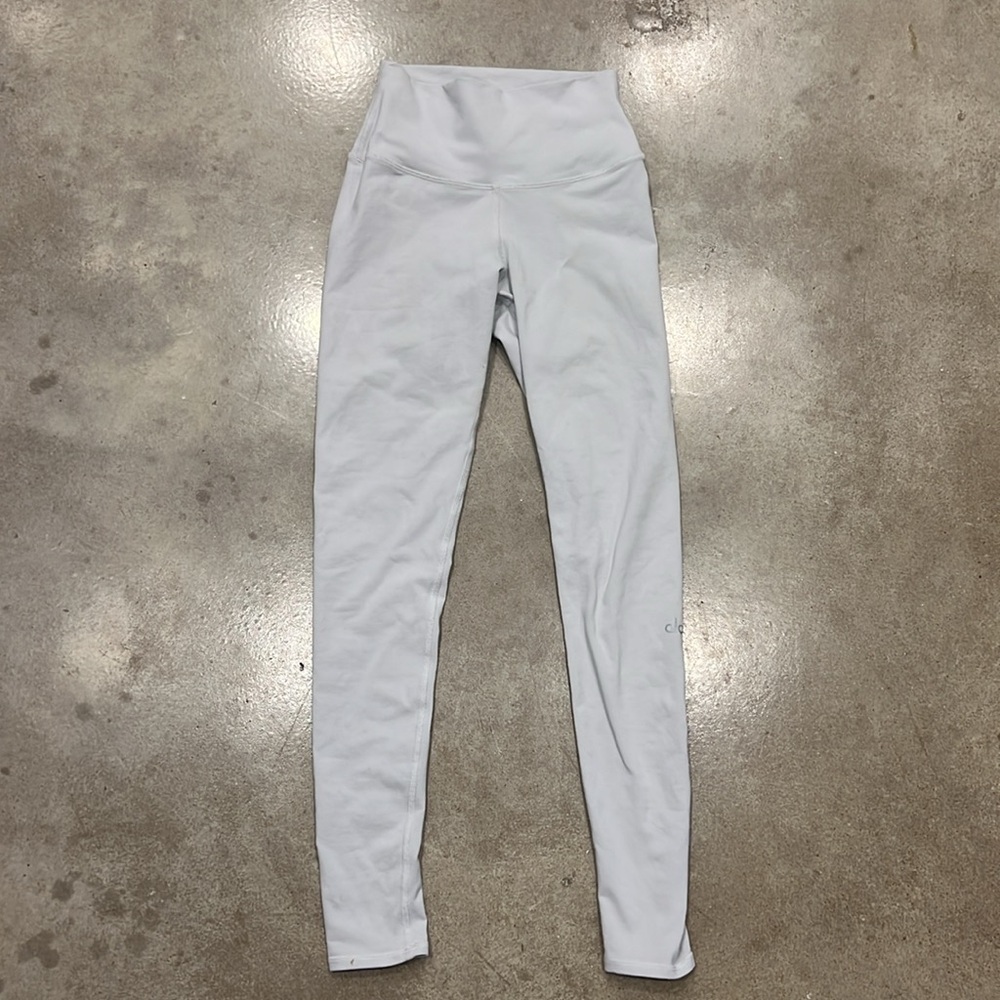 Alo Yoga High Rise Dash Leggings Light Grey Size XS - Picture 5 of 9